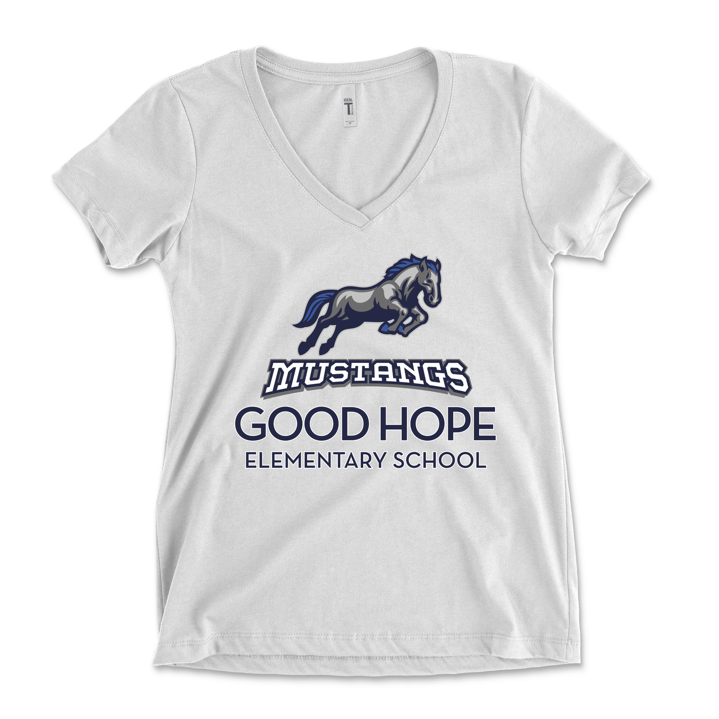 Good Hope Elementary Full Color Vertical Women's V-Neck