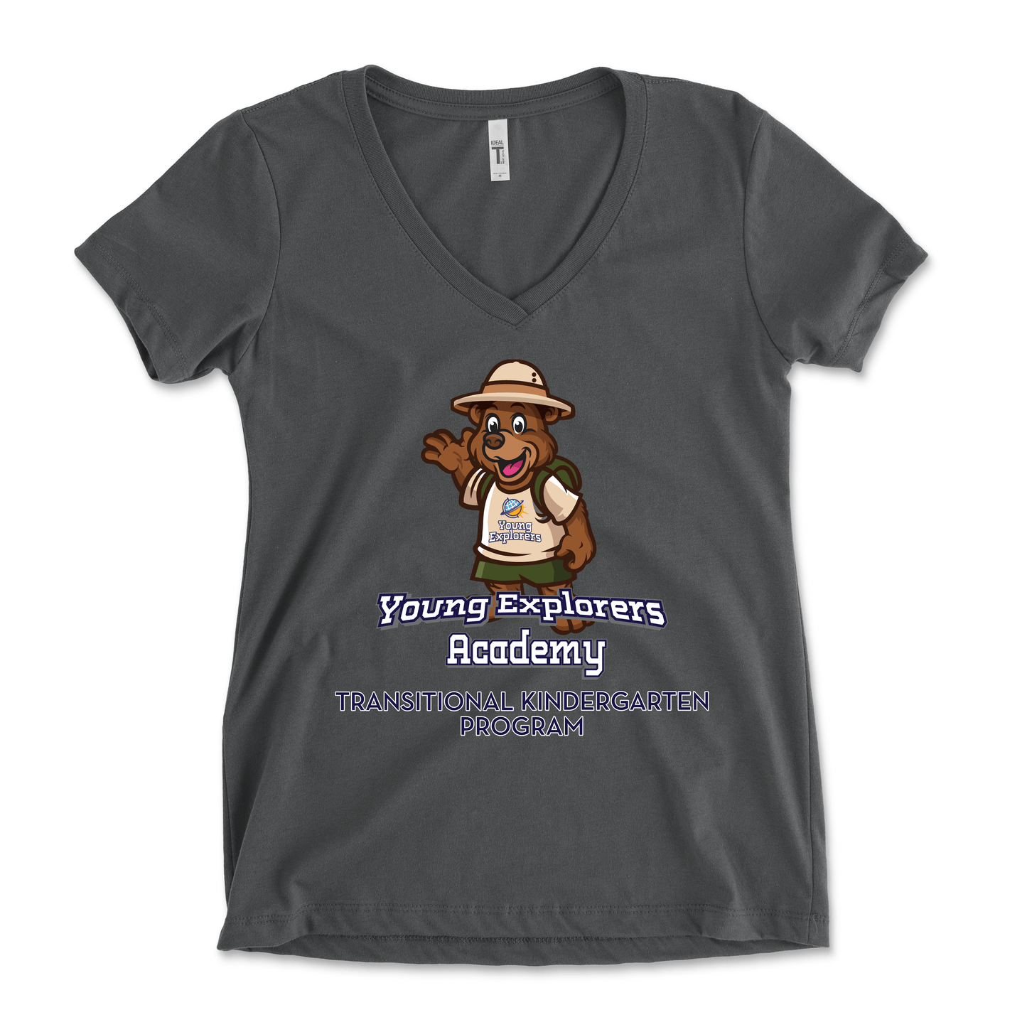 Young Explorers Academy Full Color Vertical Women's V-Neck