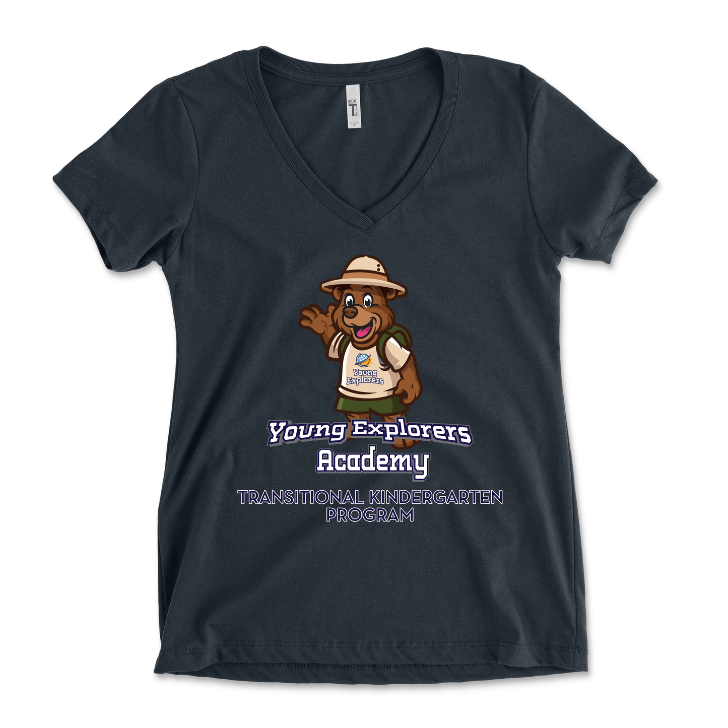 Young Explorers Academy Full Color Vertical Women's V-Neck