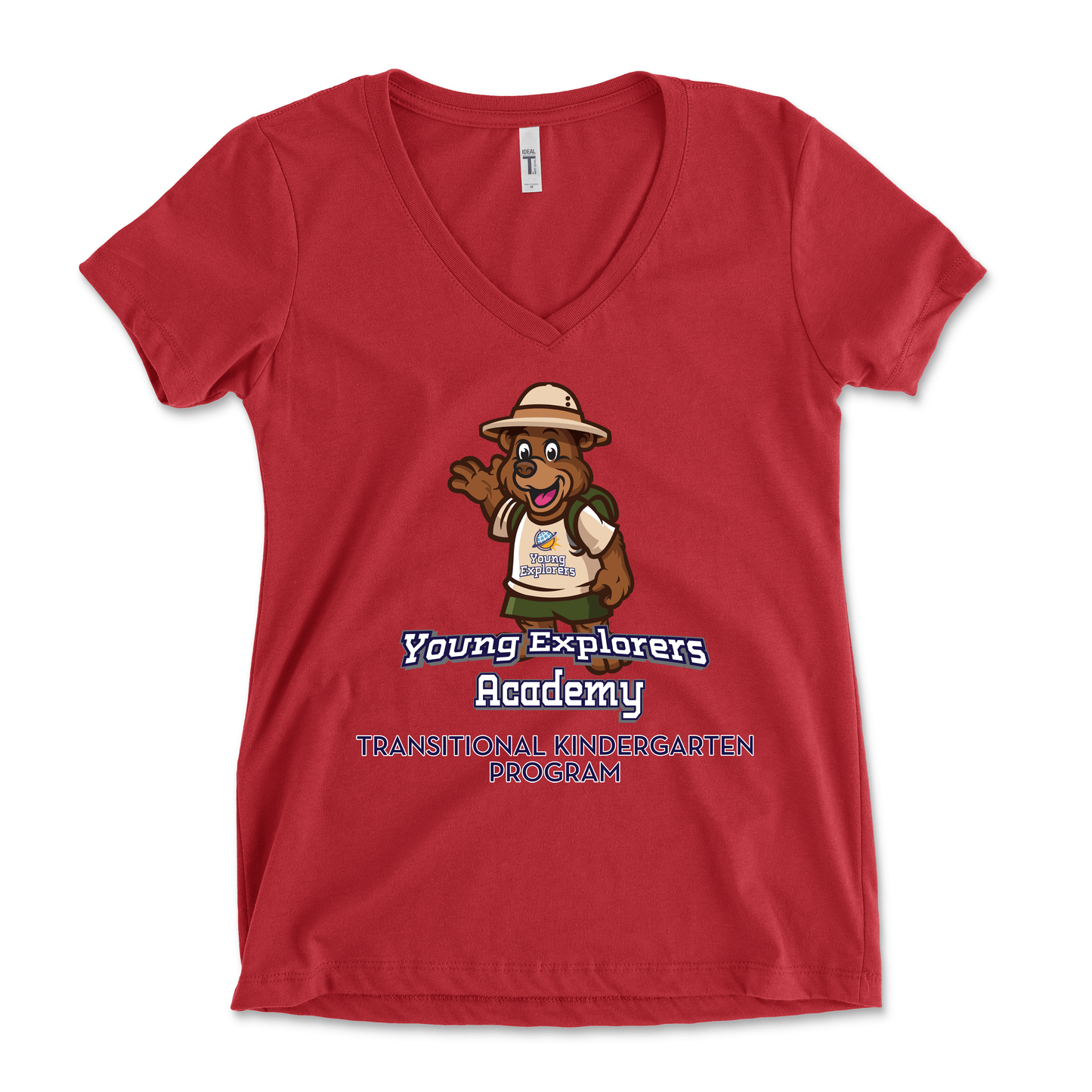 Young Explorers Academy Full Color Vertical Women's V-Neck